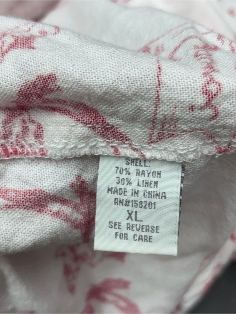 Sweetheart L.A Sardines / Tropical Women's Print Lounge Shorts Rayon/Linen - Picture 4 of 5